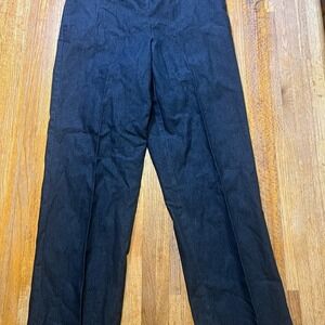 Alfred Dunner Women 8 Black Elastic Waist Side Pocket Straight Leg Pants